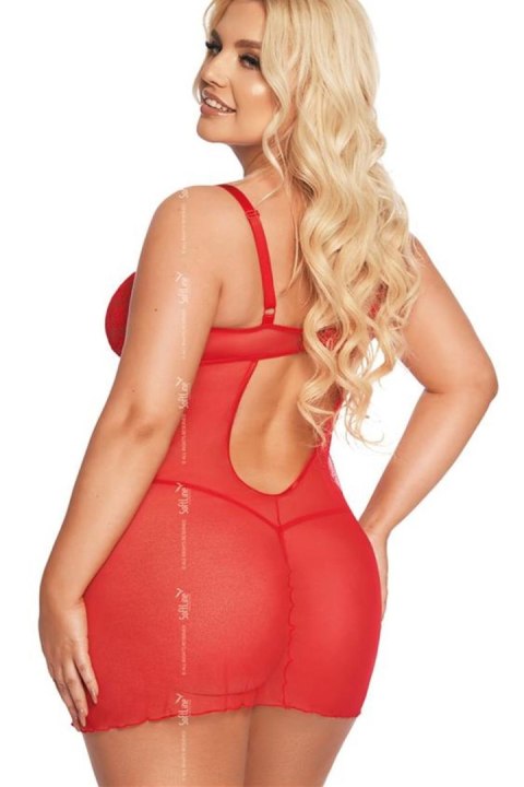 Komplet Model Aldona Red - SoftLine Collection Komplet Model Aldona Red - SoftLine Collection