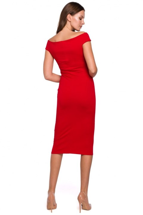Sukienka Model K001 Red - Makover Sukienka Model K001 Red - Makover