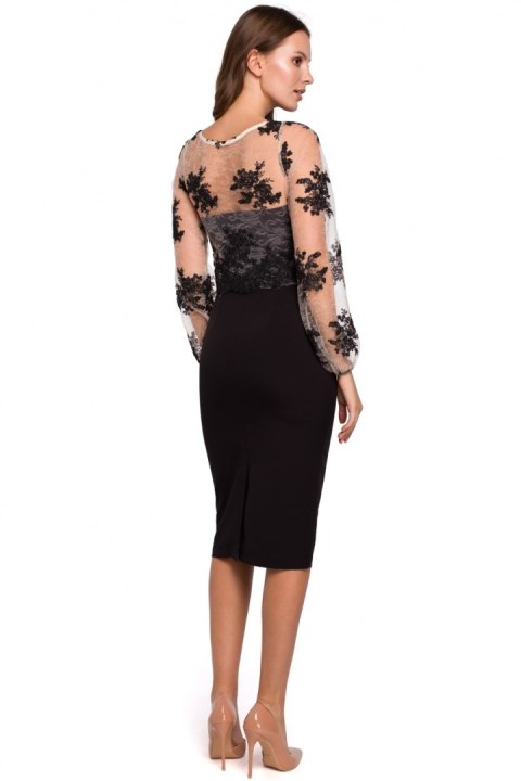Sukienka Model K013 Black - Makover Sukienka Model K013 Black - Makover