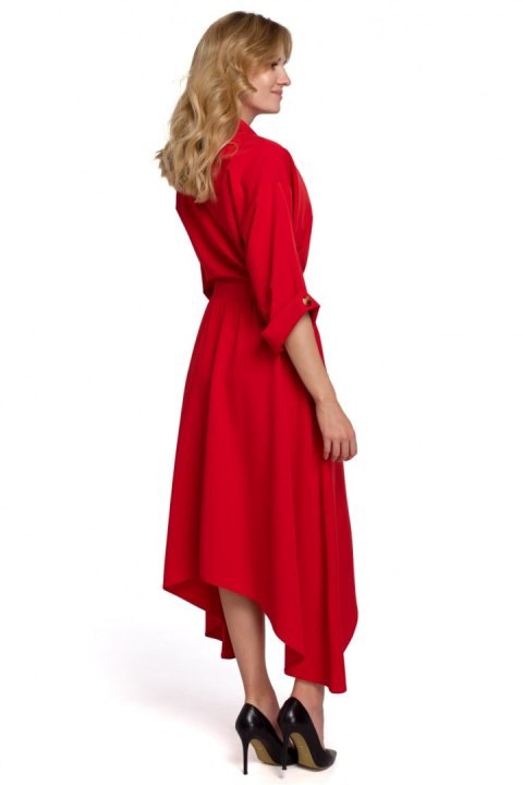 Sukienka Model K086 Red - Makover Sukienka Model K086 Red - Makover