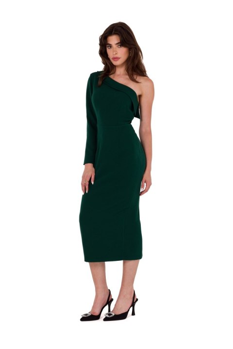 Sukienka Model K179 Bottle Green - Makover Sukienka Model K179 Bottle Green - Makover