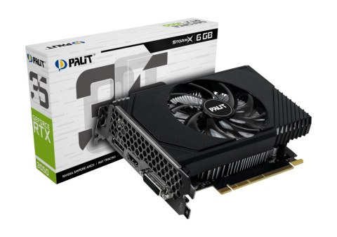 Karta graficzna GeForce RTX 3050 StormX 6GB GDDR6 96bit DVI/DP/HDMI