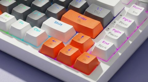 Klawiatura magnetyczna ASTRAL White OUTEMU White jade RGB 3 kolory keycapów