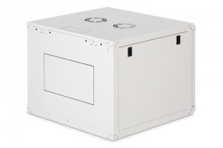 Szafa sieciowa wisząca Dynamic 19" 9U rack 474x600x600mm, drzwi szyba, szara, niezłożona, 60kg