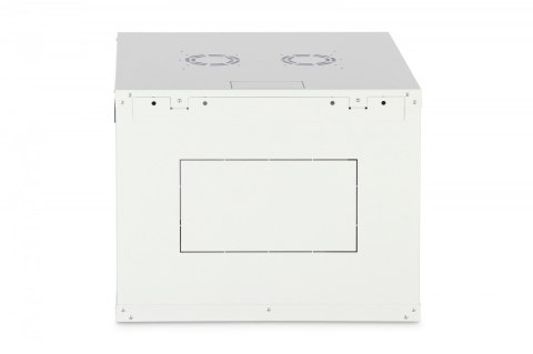 Szafa sieciowa wisząca Dynamic 19" 9U rack 474x600x600mm, drzwi szyba, szara, niezłożona, 60kg