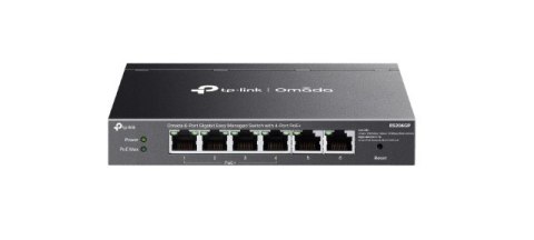 Przełącznik Omada 6-Port ES206GP Easy Managed Switch with 4-Port PoE+ PORT: 4× Gigabit PoE+ Ports, 2x Gigabit Non-PoE Ports