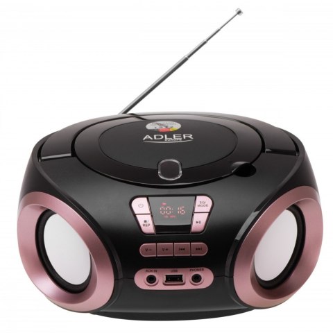 Radio Boombox CD MP3 AD1181 czarno-miedziany