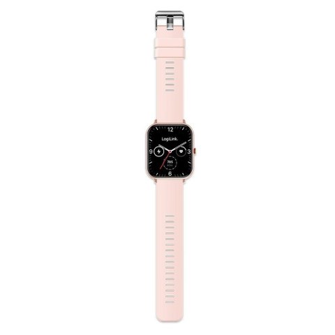 Smartwatch LCD, BT5.2 IP68, różowy