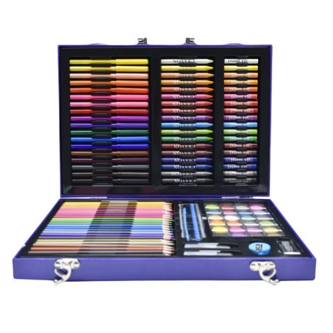 Zestaw Artystyczny W Walizce Z Jednorożcem Różowa 128 EL