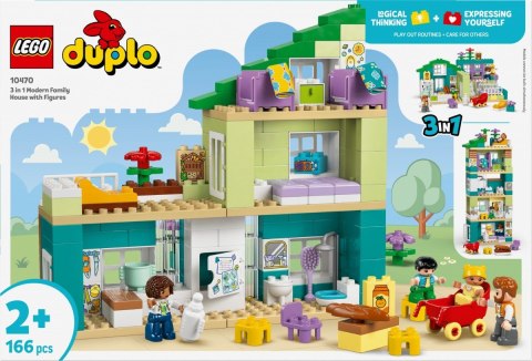 Klocki DUPLO 10470 Nowoczesny dom rodzinny 3 w 1 z figurkami