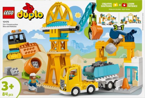 Klocki DUPLO 10476 Plac budowy z pojazdami 3 w 1