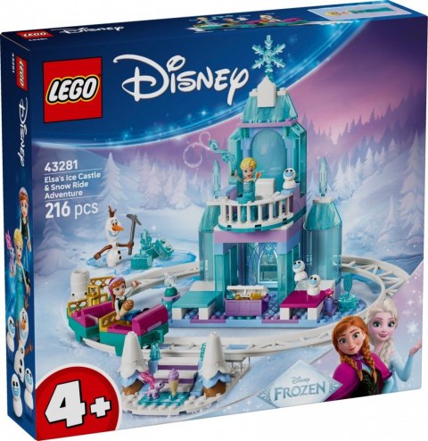 Klocki Disney 43281 Lodowy zamek Elzy i Śnieżna przejażdżka