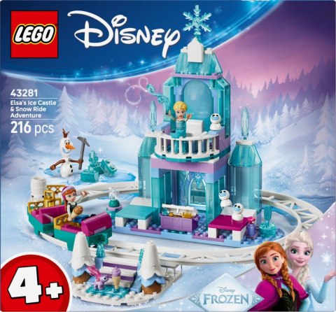 Klocki Disney 43281 Lodowy zamek Elzy i Śnieżna przejażdżka