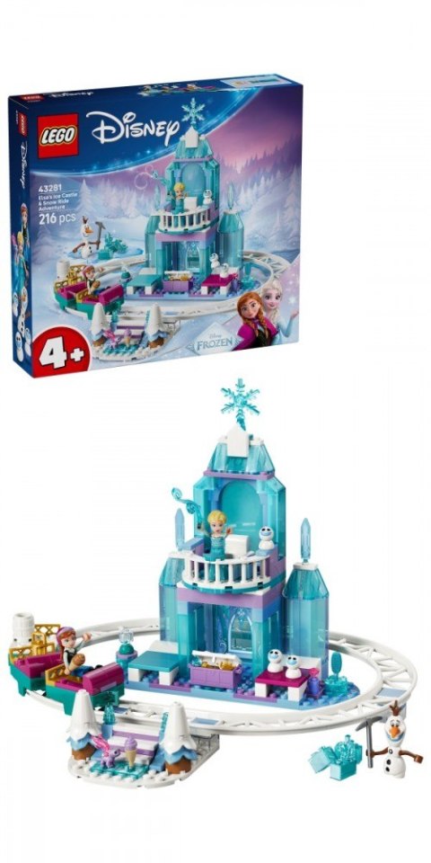 Klocki Disney 43281 Lodowy zamek Elzy i Śnieżna przejażdżka