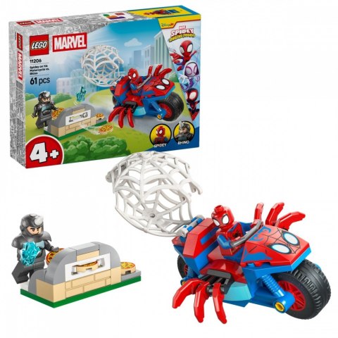 Klocki SPIDEY 11206 Spidey na motocyklu kontra Rhino