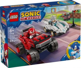 Klocki Sonic 77118 Silver w samochodzie kontra Knuckles w monster trucku