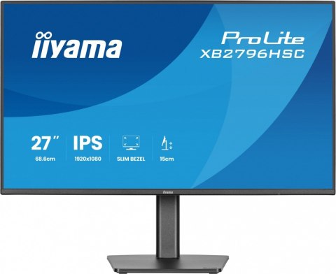 Monitor 27 cali XB2796HSC-B1 IPS,FHD,HDMI,USB-C (PD 65W),144Hz, 1xUSB 3.2 , 1xUSB-C, 2x2W, HAS 150/PIVOT/obrót stopy 360st