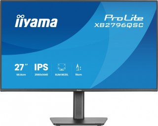 Monitor ProLite 27 cali XB2796QSC-B1 IPS,QHD,HDMI,USB-C (PD 65W),75Hz, 350cd, 1xUSB 3.2 , 1xUSB-C, 2x2W, HAS 150/PIVOT/obrót sto