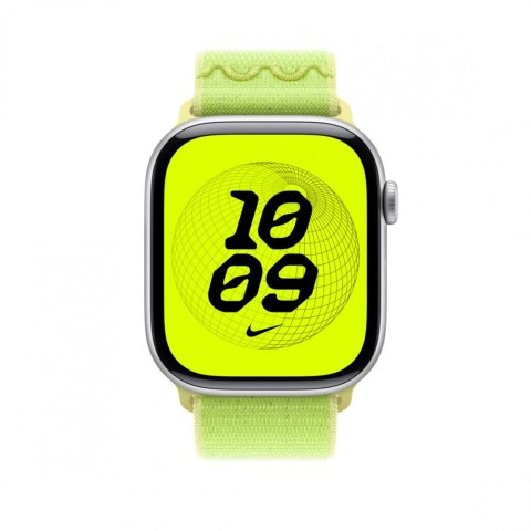 Opaska sportowa Nike w kolorze promiennym zielonożółtym do koperty 46 mm