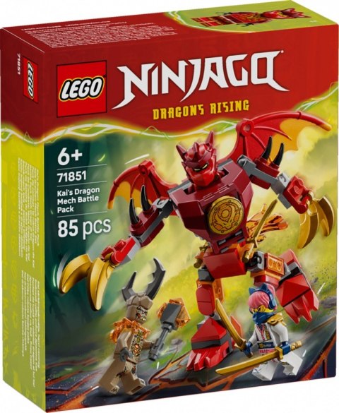 Klocki Ninjago 71851 Smok-mech Kaia - zestaw bitewny