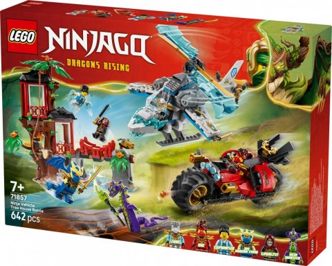 Klocki Ninjago 71857 Bitwa ninja: domek na drzewie z pojazdami