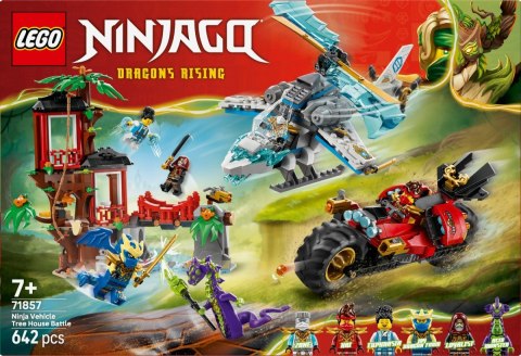Klocki Ninjago 71857 Bitwa ninja: domek na drzewie z pojazdami