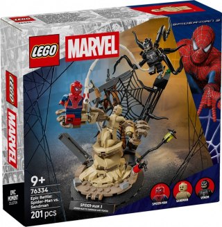Klocki Super Heroes 76334 Epicka bitwa: Spider-Man kontra Sandman