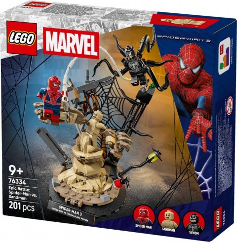 Klocki Super Heroes 76334 Epicka bitwa: Spider-Man kontra Sandman