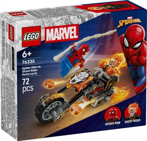 Klocki Super Heroes 76335 Spider-Man kontra Ghost Rider na motocyklu
