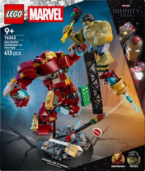 Klocki Super Heroes 76343 Epicka bitwa: Hulkbuster kontra Hulk
