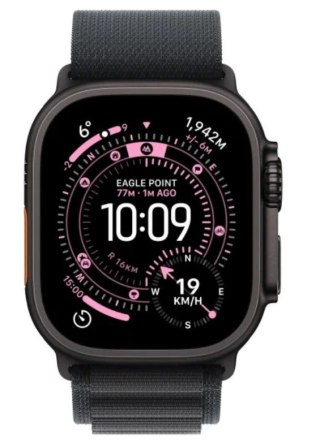 Watch Ultra 3 GPS + Cellular, koperta 49 mm z tytanu w kolorze czarnym, opaska Alpine w kolorze czarnym - rozmiar S