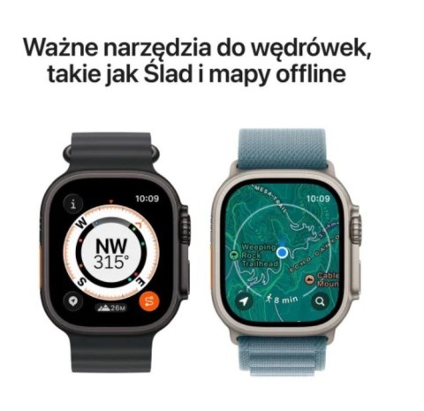 Watch Ultra 3 GPS + Cellular, koperta 49 mm z tytanu w kolorze czarnym, opaska Alpine w kolorze czarnym - rozmiar S