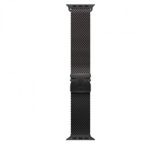 Bransoleta mediolańska z tytanu w kolorze czarnym do koperty 49 mm - rozmiar M