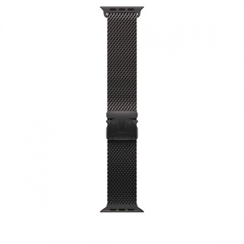 Bransoleta mediolańska z tytanu w kolorze czarnym do koperty 49 mm - rozmiar M