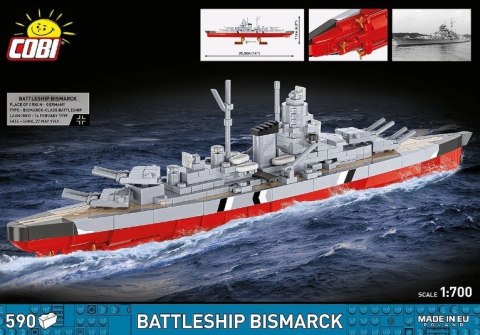 Klocki Battleship Bismarck 590 klocków