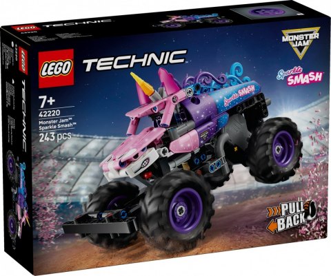 Klocki Technic 42220 Monster Jam Sparkle Smash z napędem typu pull-back