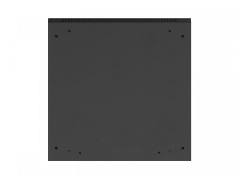 Szafa instalacyjna rack wisząca 19 cali 9U 600x600 czarna drzwi perforownae ( flat pack)