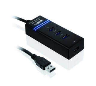 Hub USB 3.0 IUH3FB (4xUSB 3.0) czarny