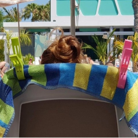 KLIPSY KLAMERKI SPINACZE DO RĘCZNIKA KĄPIELOWEGO ZESTAW DO LEŻAKA XXL 4szt