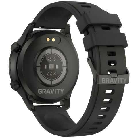 Smartwatch Gravity Czarny 2 Paski GT10-3