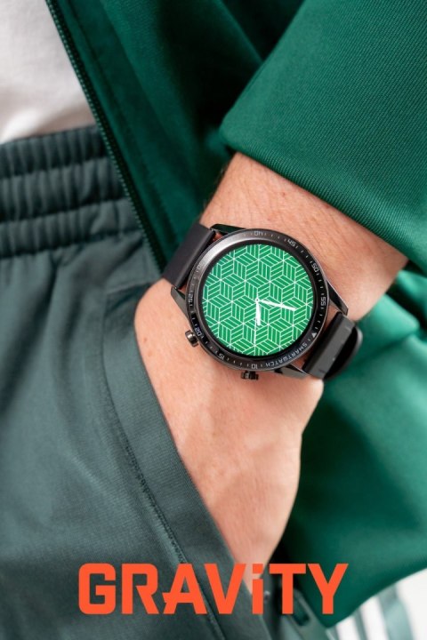 Smartwatch Gravity Czarny 2 Paski GT10-4