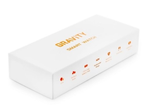 Smartwatch Gravity Czarny 2 Paski GT10-4