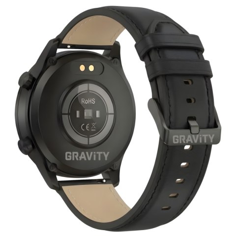 Smartwatch Gravity Czarny 2 Paski GT10-5