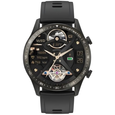 Smartwatch Gravity Czarny Bransoleta i Pasek GT10-1