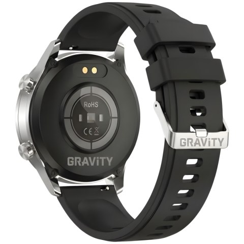 Smartwatch Gravity Srebrny Bransoleta + Pasek GT10-6