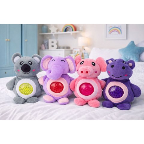 Pluszak Do Ściskania Ugniatania Gniotek z Kulkami Wodnymi Słoń Świnka 15 cm