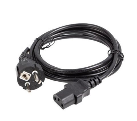 Kabel zasilający CCE 7/7 - IEC 320 C13 2M VDE prosty czarny