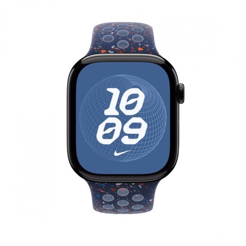 Pasek sportowy Nike w kolorze Blue Ribbon do koperty 46 mm - rozmiar M/L