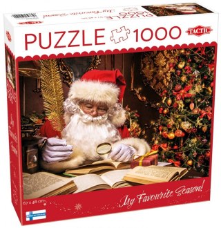 Puzzle 1000 elementów Święty Mikołaj w swoim domu
