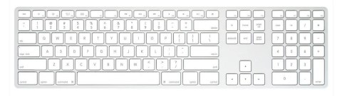 Klawiatura bezprzewodowa - aluminiowa Mac dongle USB-C Silver